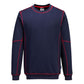 Portwest Polosweaters B318 marineblauw-rood(NR)