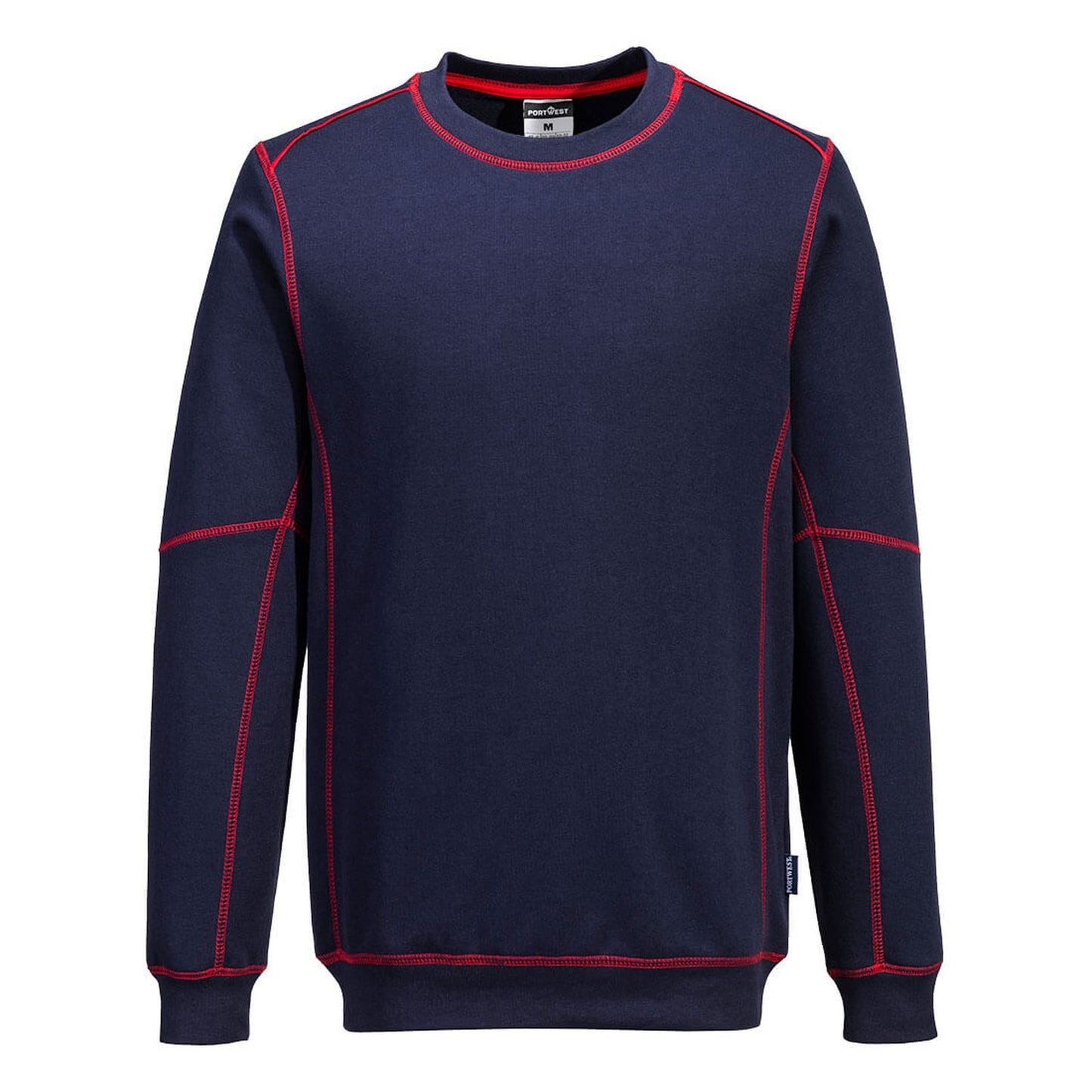 Portwest Polosweaters B318 marineblauw-rood(NR)