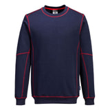 Portwest Polosweaters B318 marineblauw-rood(NR)