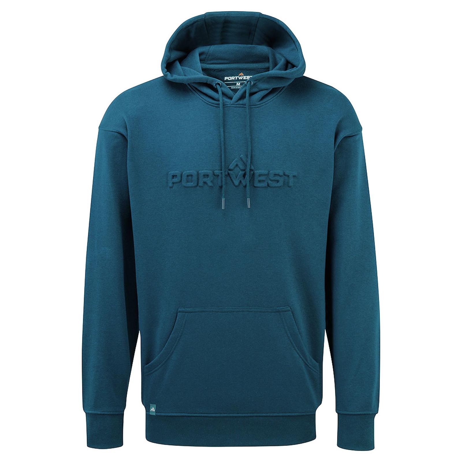Portwest Vrijetijdskleding Hoodie B331 Portwest logo reliëf portblauw(PB)