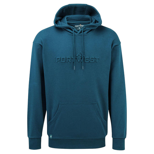 Portwest Vrijetijdskleding Hoodie B331 Portwest logo reliëf portblauw(PB)