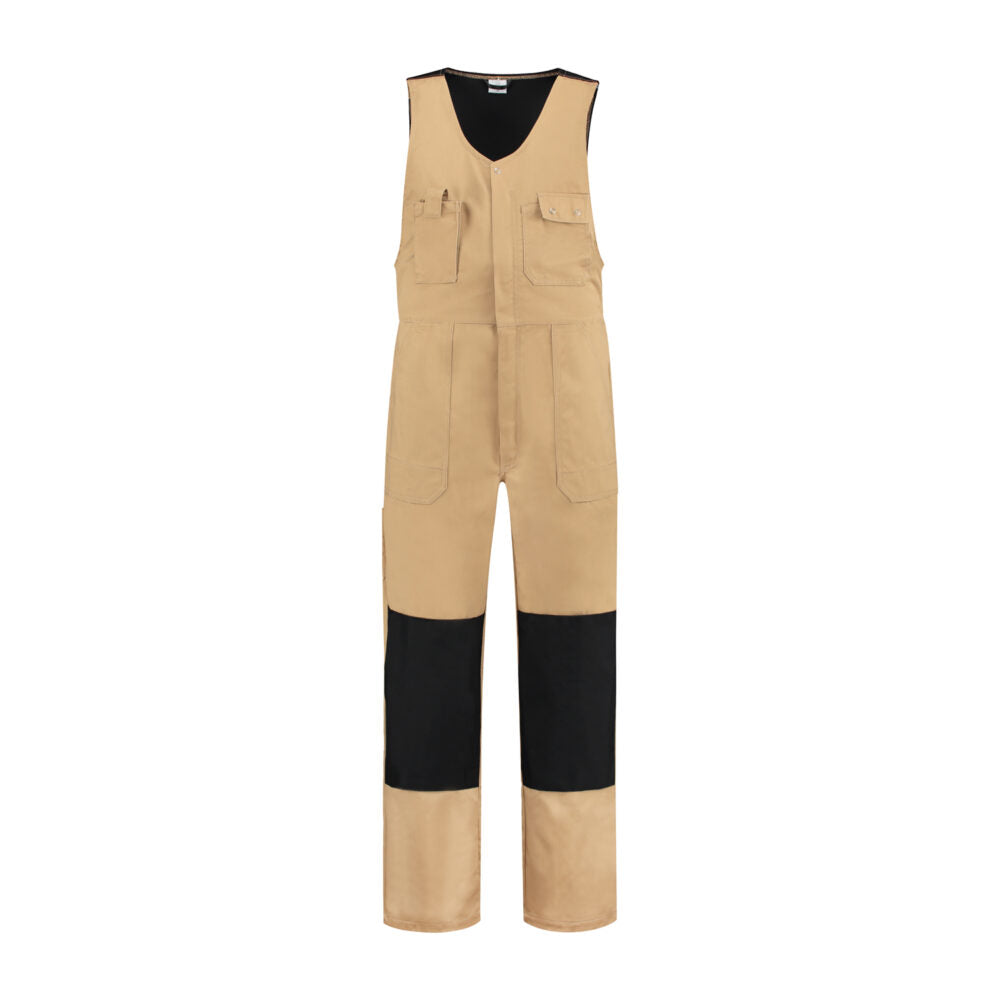Noname Bodybroeken BBC6040 Kniezakken khaki-zwart(KZWART)