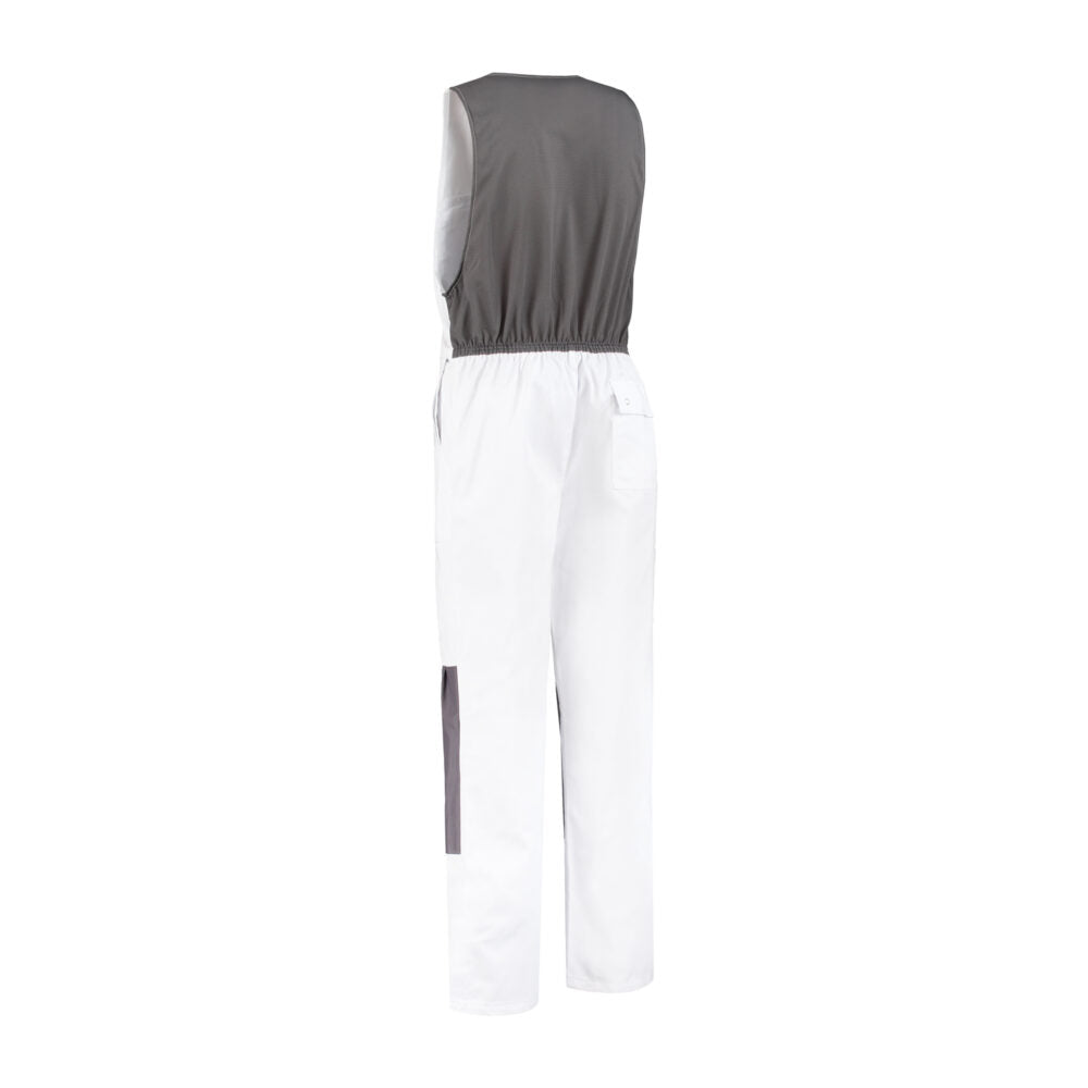 Noname Bodybroeken BBC6040 Kniezakken wit-grijs(WTGR)