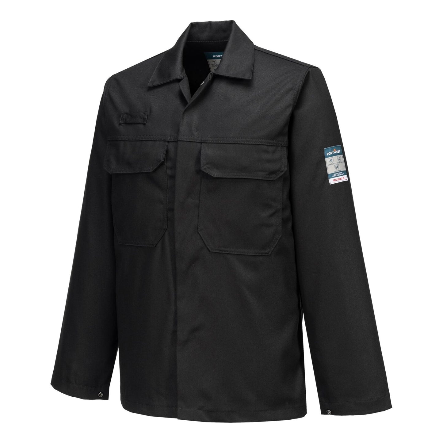 Portwest Bizweld Jassen Biz2 Vlamvertragend zwart(BK)