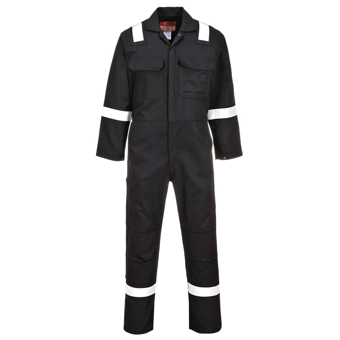 Portwest Bizweld Iona Overalls Biz5 Vlamvertragend zwart(BK)