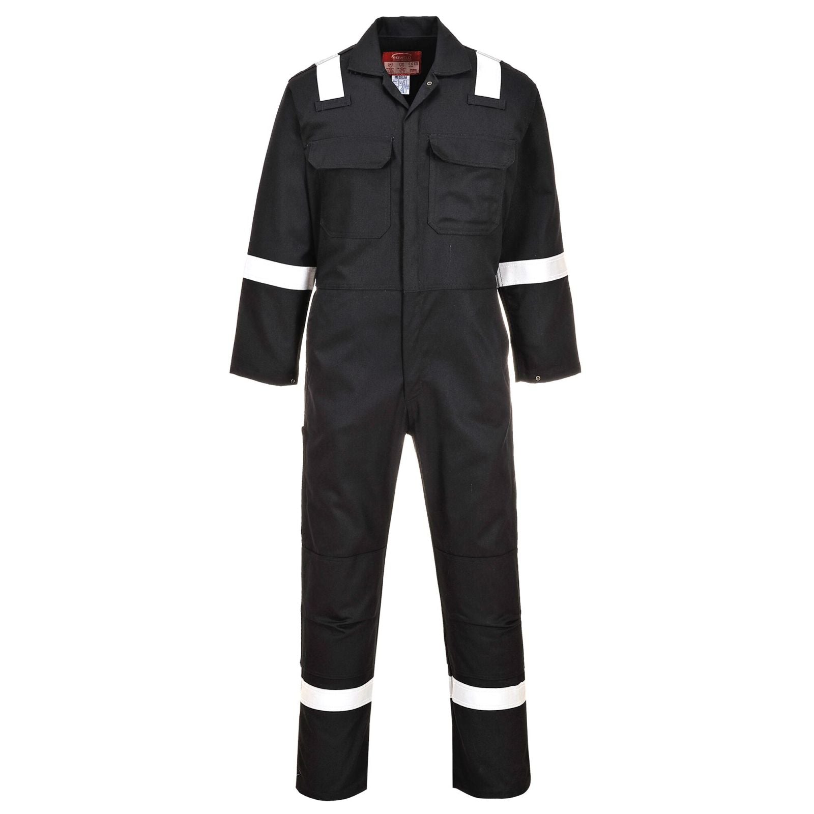 Portwest Bizweld Iona Overalls Biz5 Vlamvertragend zwart(BK)