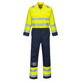 Portwest Bizflame Pro Overalls Biz7 Vlamvertragend HiVis geel-marineblauw(YN)
