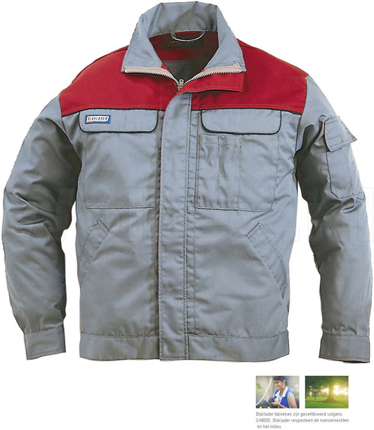 Blaklader Jassen 40551800 grijs-bordeauxrood(9457)