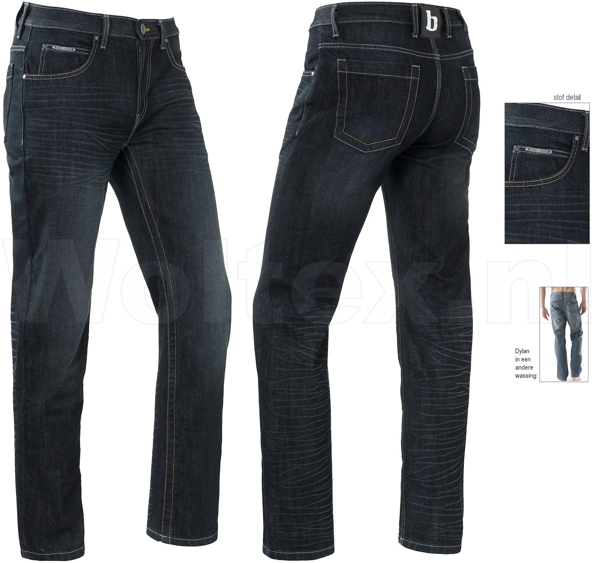 Brams Paris Broeken Dylan A82 donkerblauw-denim