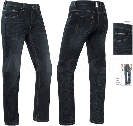 Brams Paris Broeken Dylan A82 donkerblauw-denim