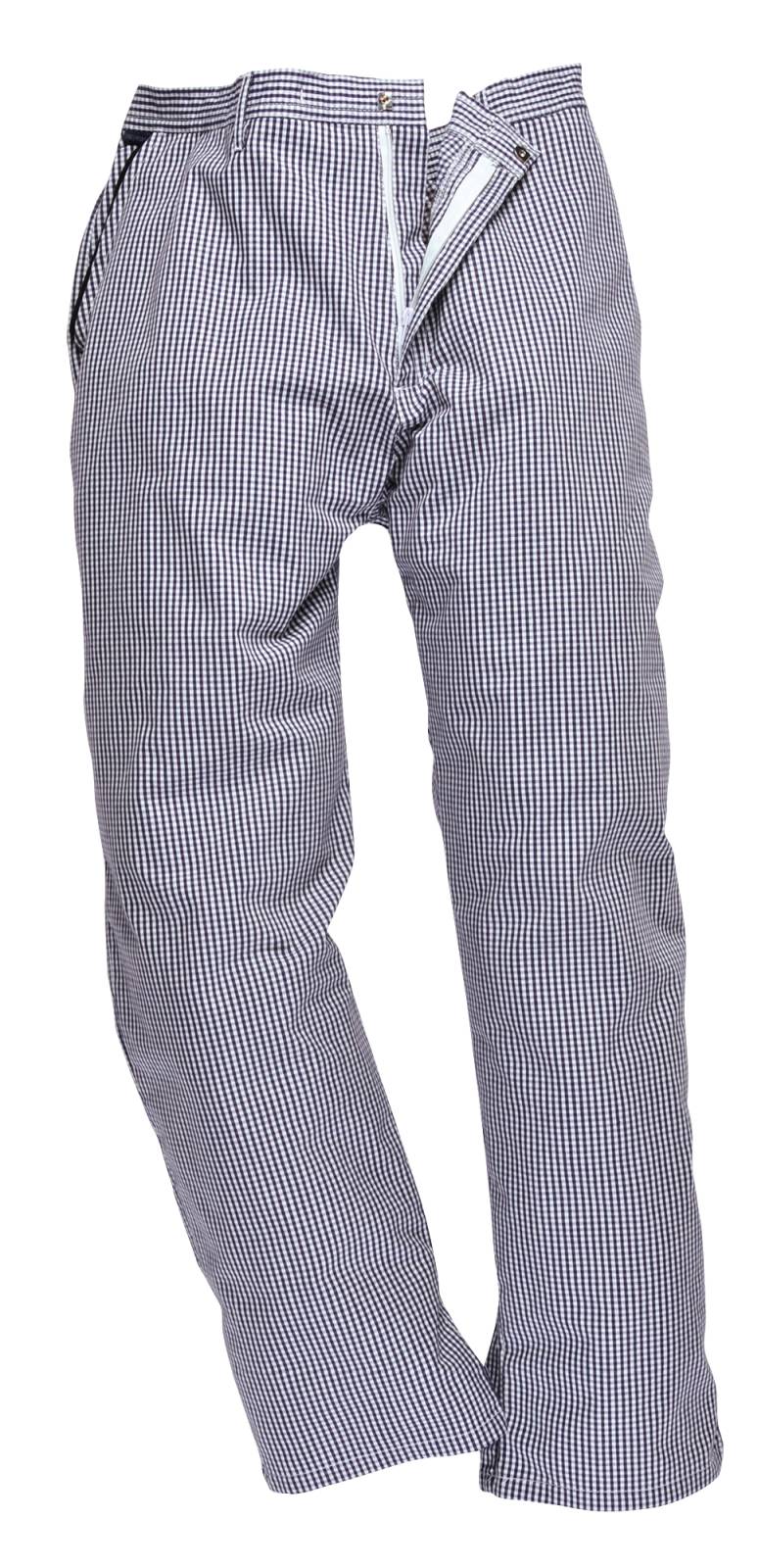 Portwest Broeken C075 blauw-wit geblokt(CH)