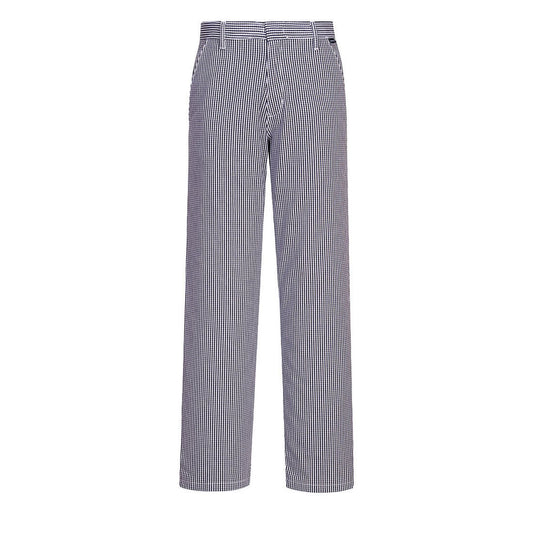Portwest Broeken C075 blauw-wit geblokt(CH)