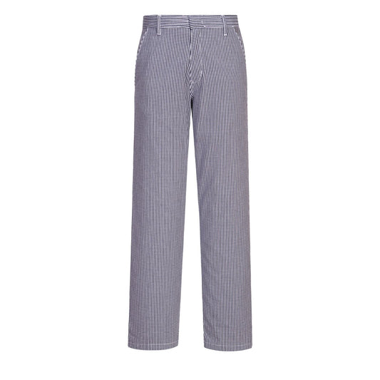 Portwest Broeken C075 blauw-wit geblokt(CH)