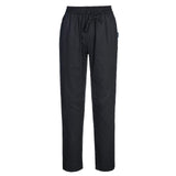 Portwest Kokskleding Broeken C076 chef Mesh Air zwart(BK)