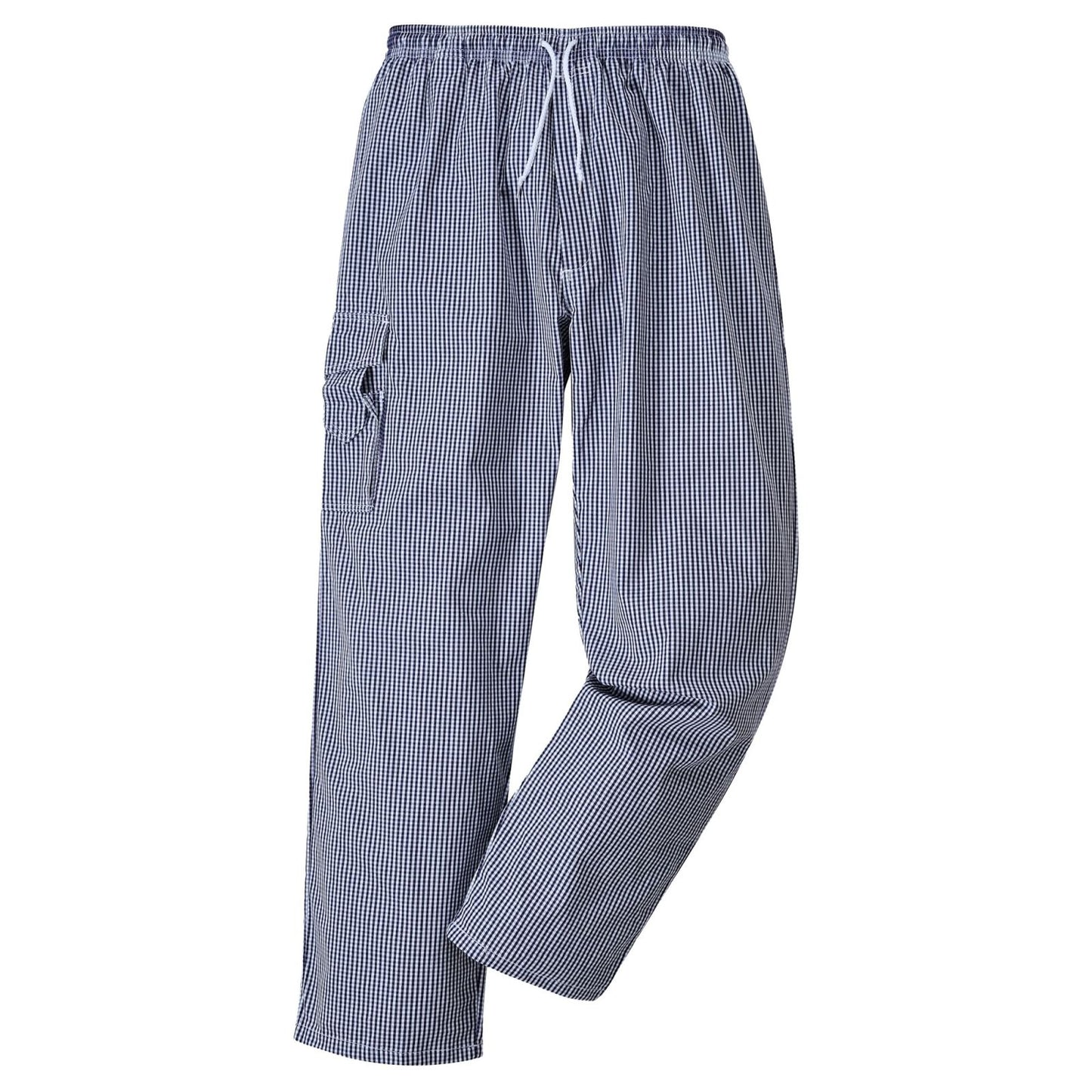 Portwest Broeken C078 blauw-wit geblokt(CH)