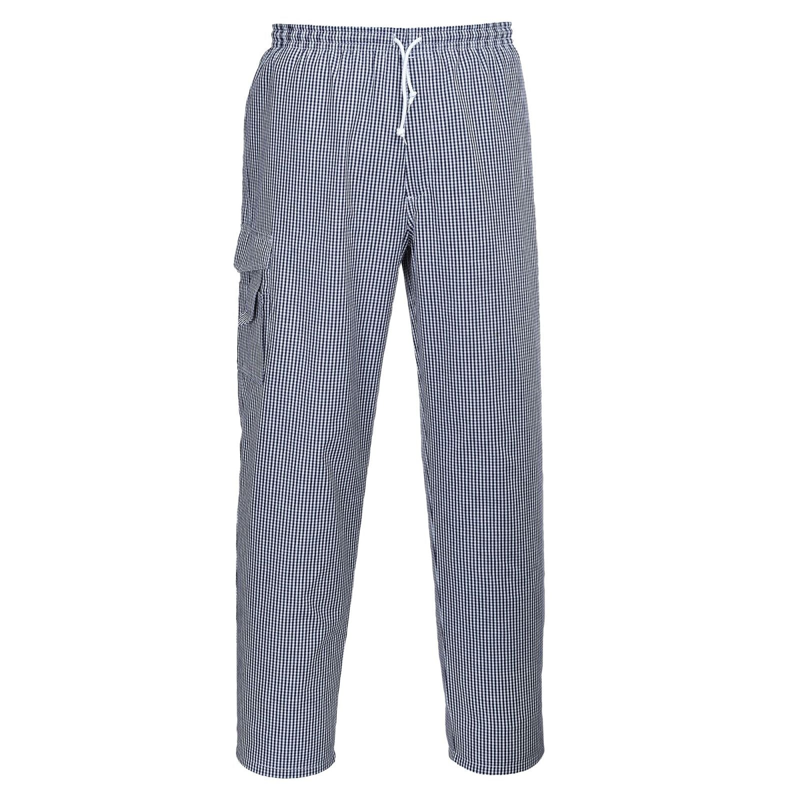 Portwest Broeken C078 blauw-wit geblokt(CH)