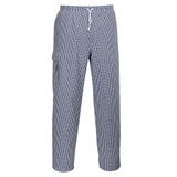 Portwest Broeken C078 blauw-wit geblokt(CH)