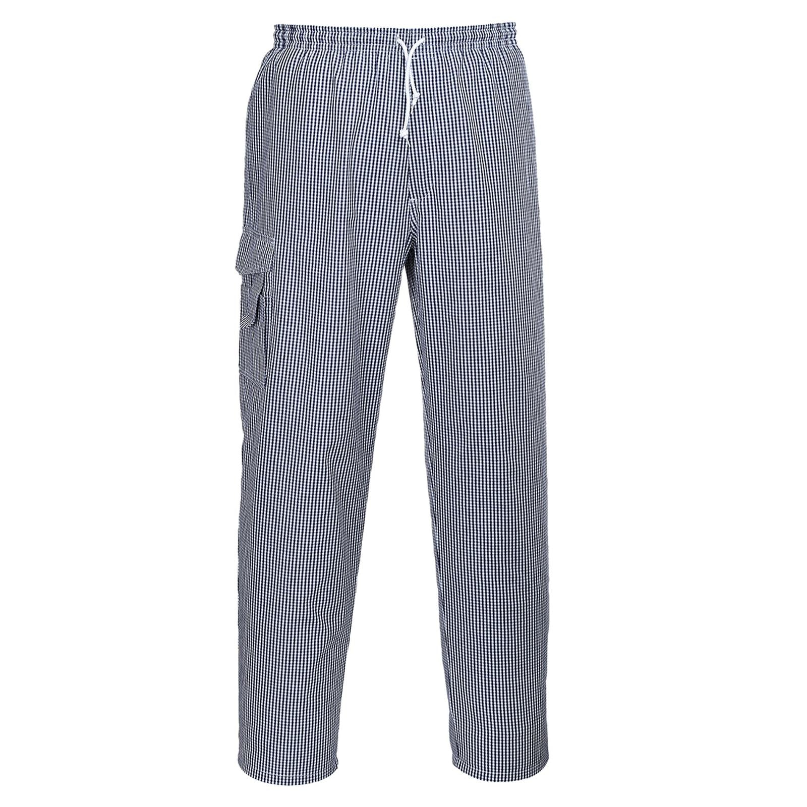 Portwest Broeken C078 blauw-wit geblokt(CH)