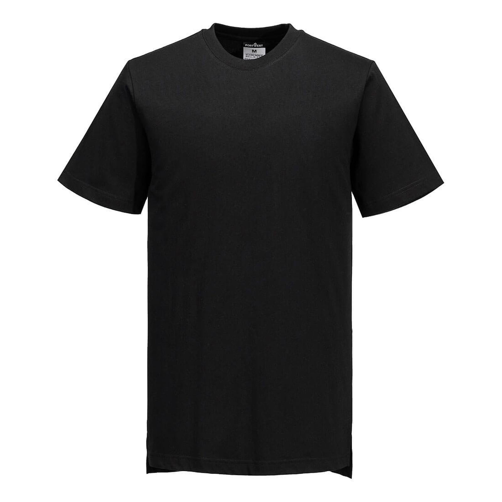 Portwest Kokskleding Chef-koks/voedingsindustrie T-Shirt C195 katoen MeshAir koks zwart(BK)