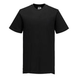 Portwest Kokskleding Chef-koks/voedingsindustrie T-Shirt C195 katoen MeshAir koks zwart(BK)