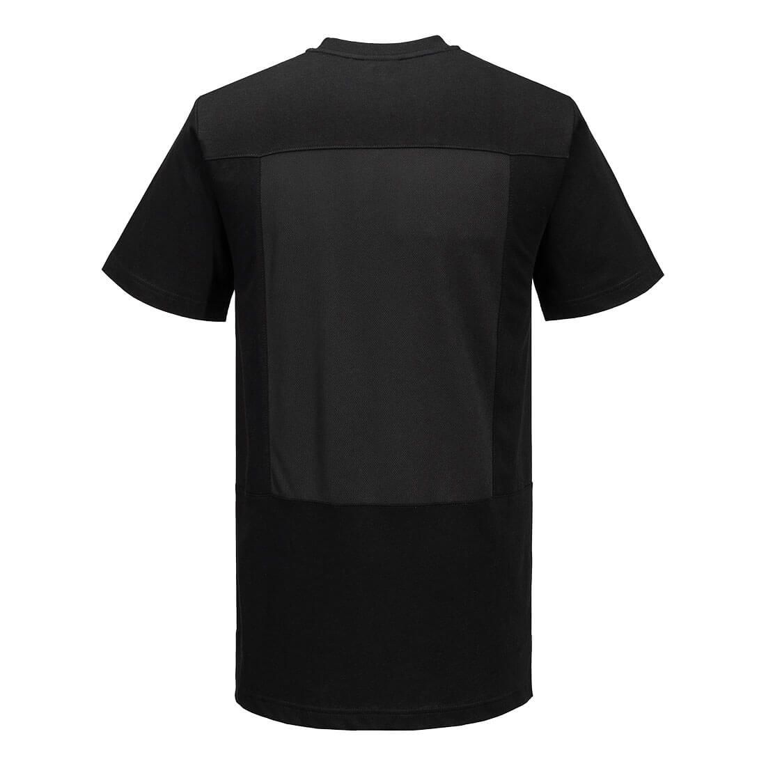 Portwest Kokskleding Chef-koks/voedingsindustrie T-Shirt C195 katoen MeshAir koks zwart(BK)