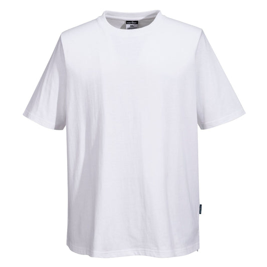 Portwest Kokskleding Chef-koks/voedingsindustrie T-Shirt C195 katoen MeshAir koks wit(WH)