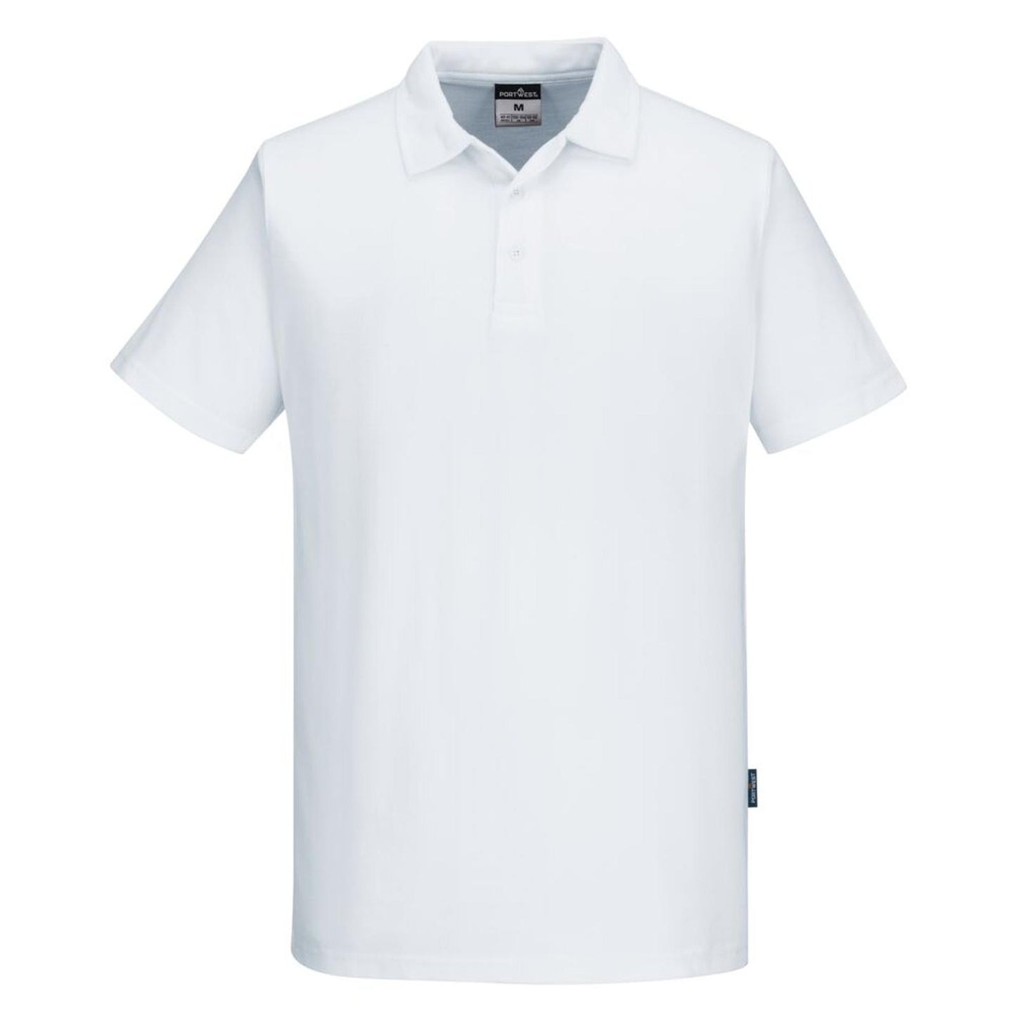 Portwest Kokskleding Chef-koks/voedingsindustrie Poloahirt C211 S/S Mesh AirPro wit(WH)