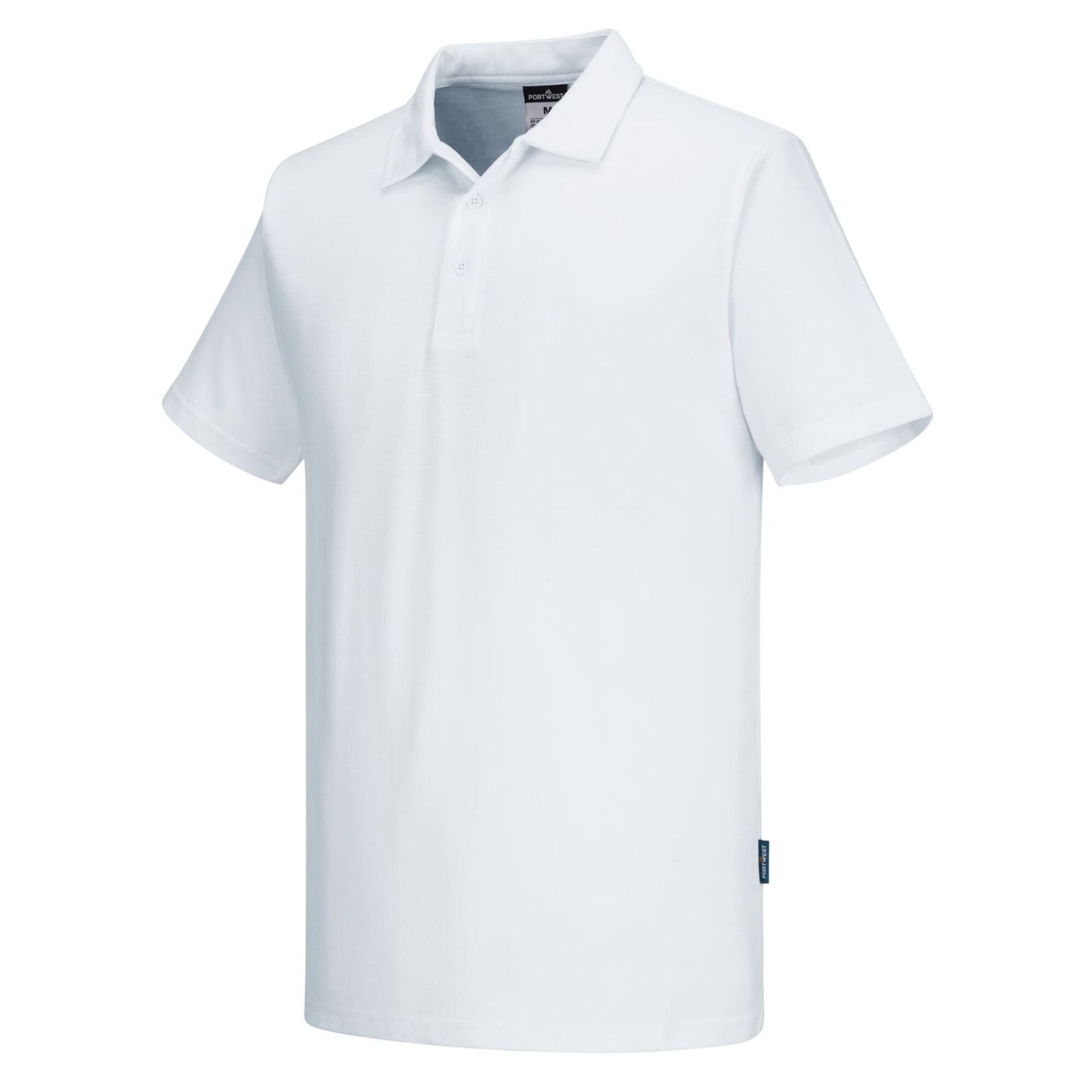 Portwest Kokskleding Chef-koks/voedingsindustrie Poloahirt C211 S/S Mesh AirPro wit(WH)