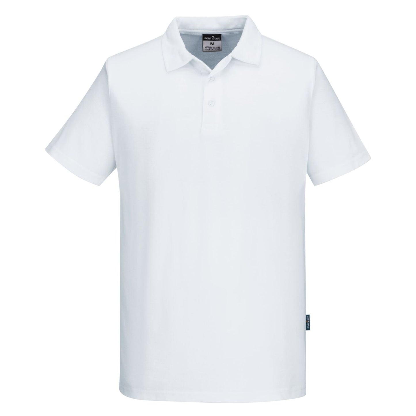 Portwest Kokskleding Chef-koks/voedingsindustrie Poloahirt C211 S/S Mesh AirPro wit(WH)