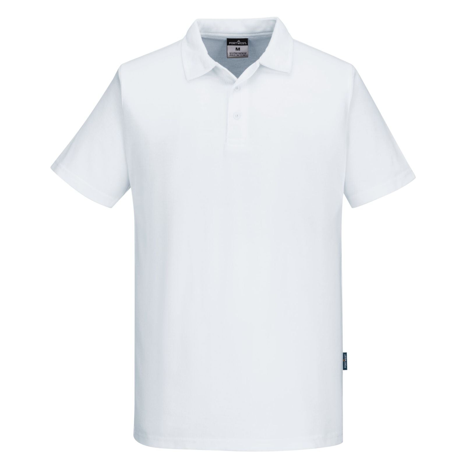 Portwest Kokskleding Chef-koks/voedingsindustrie Poloahirt C211 S/S Mesh AirPro wit(WH)