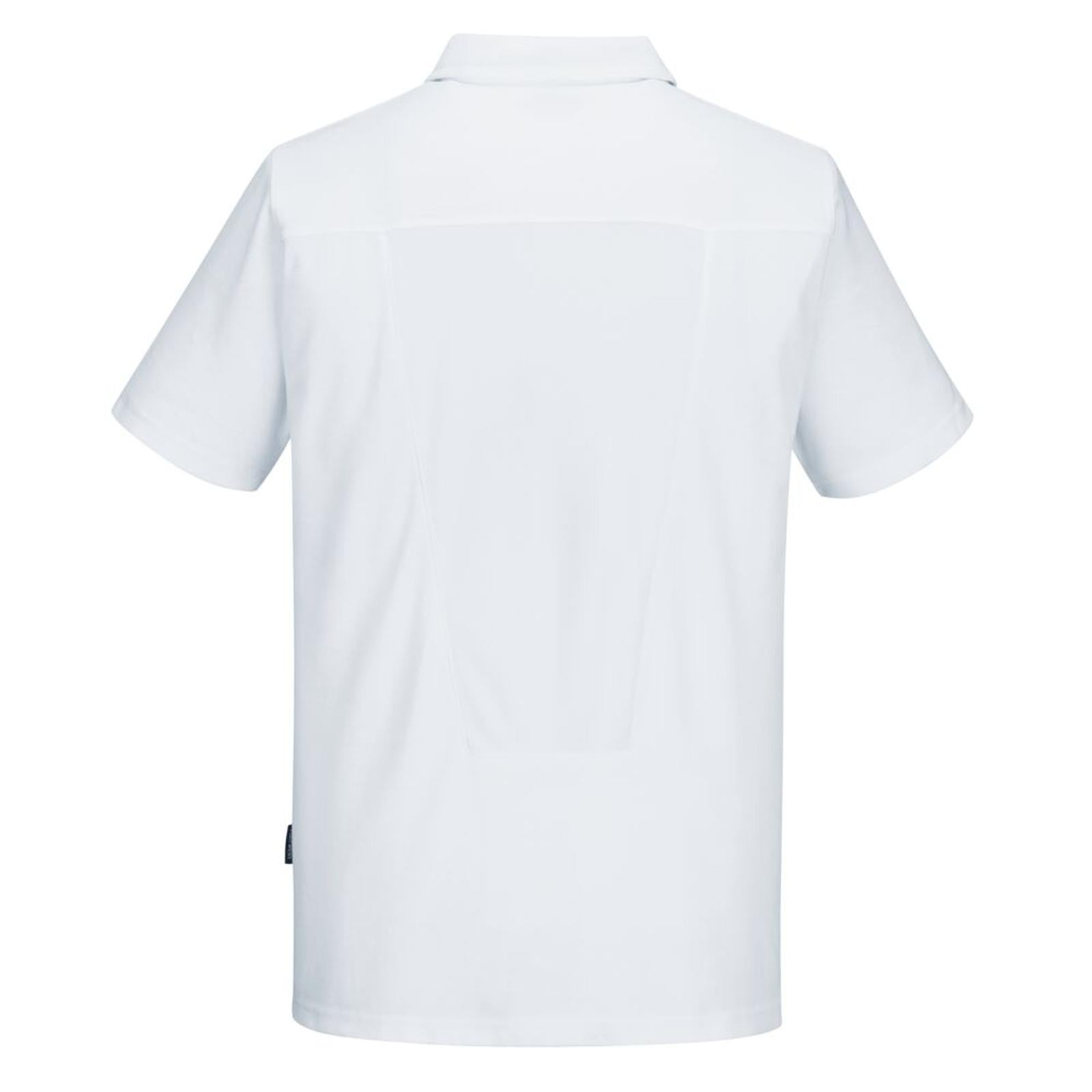 Portwest Kokskleding Chef-koks/voedingsindustrie Poloahirt C211 S/S Mesh AirPro wit(WH)