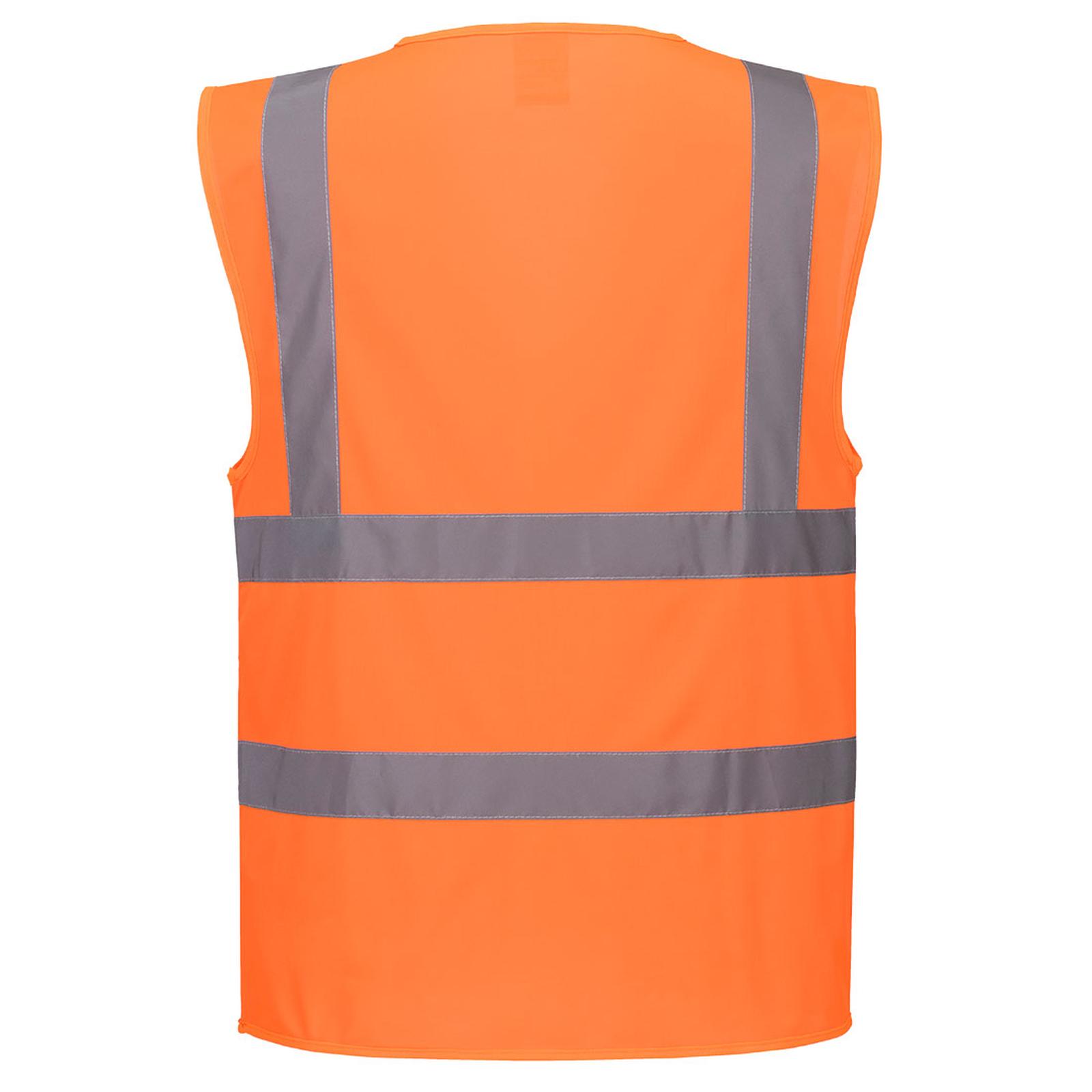 Portwest Veiligheidsvest Hoge zichtbaarheid Veiligheidsvest C371 Hi-Vis met Rits oranje(OR)