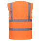 Portwest Veiligheidsvest Hoge zichtbaarheid Veiligheidsvest C371 Hi-Vis met Rits oranje(OR)