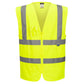 Portwest Veiligheidsvest Hoge zichtbaarheid Veiligheidsvest C371 Hi-Vis met Rits geel(YE)