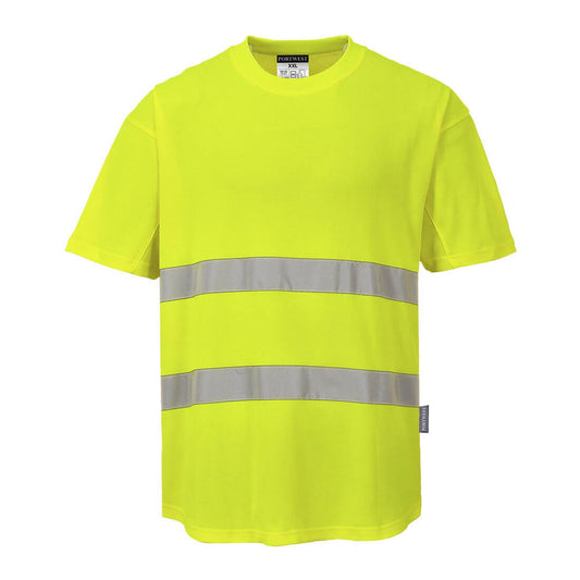Portwest T-shirts C394 geel(YE)