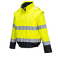 Portwest Jassen C464 HiVis Uitneembare mouwen geel-marineblauw(YN)