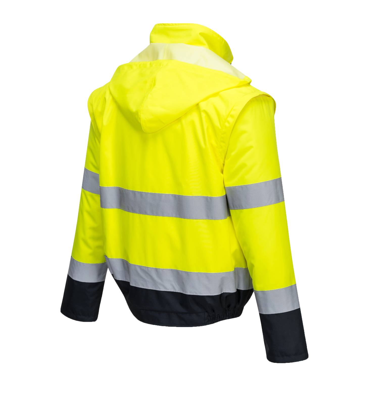 Portwest Jassen C464 HiVis Uitneembare mouwen geel-marineblauw(YN)