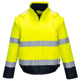Portwest Jassen C464 HiVis Uitneembare mouwen geel-marineblauw(YN)