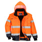 Portwest Jassen C465 HiVis Uitneembare voering- mouwen oranje-marineblauw(ON)