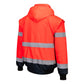 Portwest Jassen C465 HiVis Uitneembare voering- mouwen rood-marineblauw(RN)