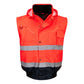 Portwest Jassen C465 HiVis Uitneembare voering- mouwen rood-marineblauw(RN)