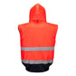 Portwest Jassen C465 HiVis Uitneembare voering- mouwen rood-marineblauw(RN)
