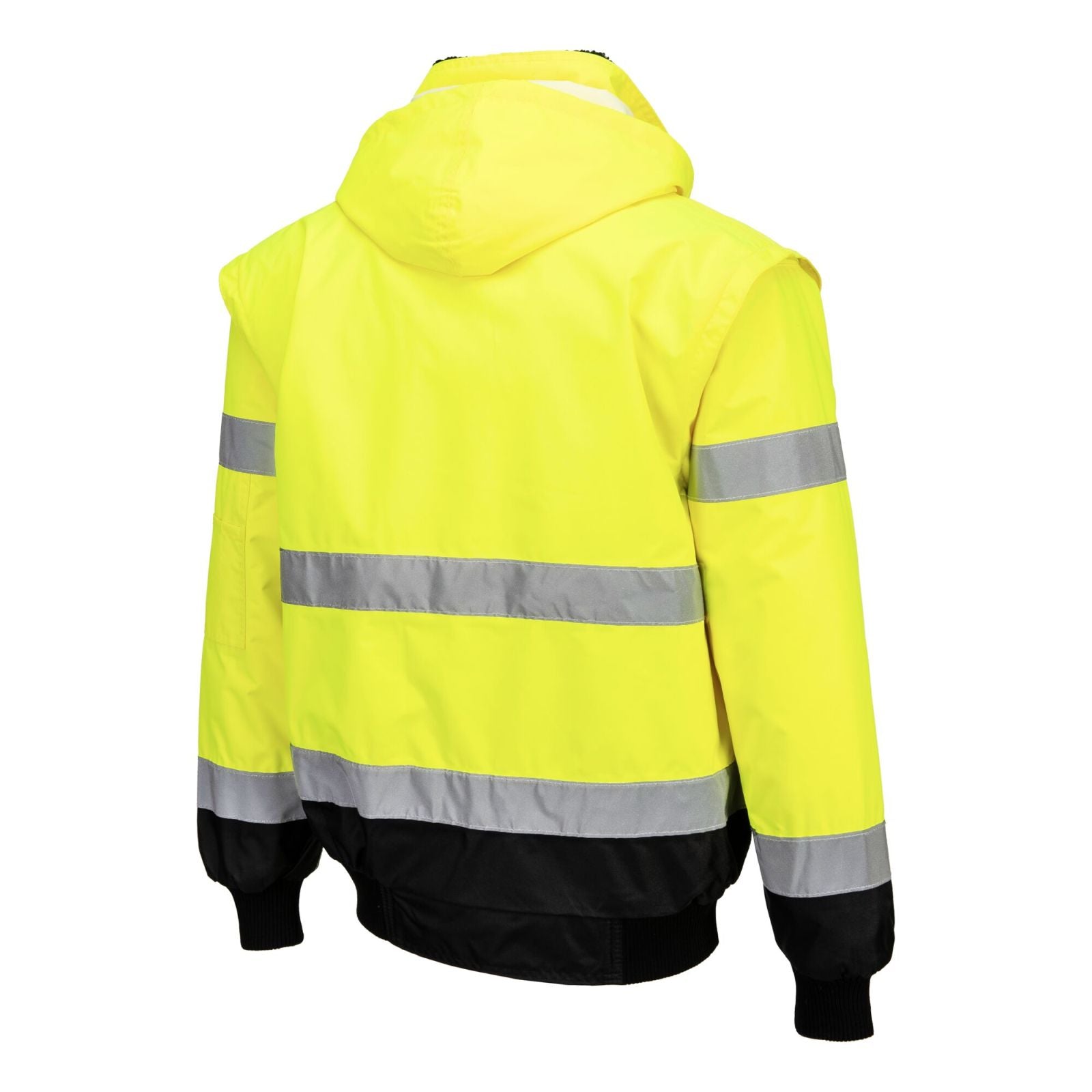 Portwest Jassen C465 HiVis Uitneembare voering- mouwen geel-zwart(YB)