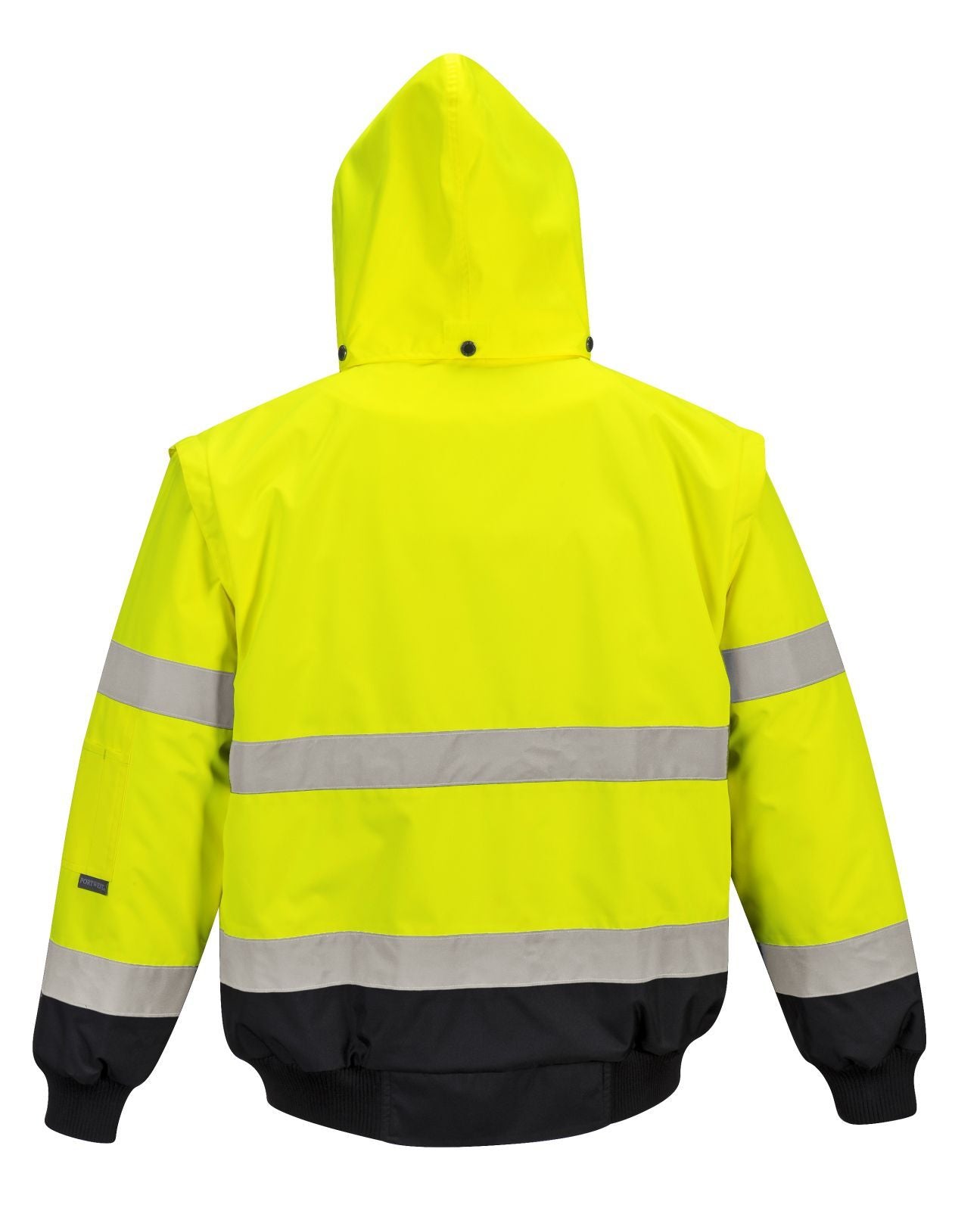 Portwest Jassen C465 HiVis Uitneembare voering- mouwen geel-zwart(YB)