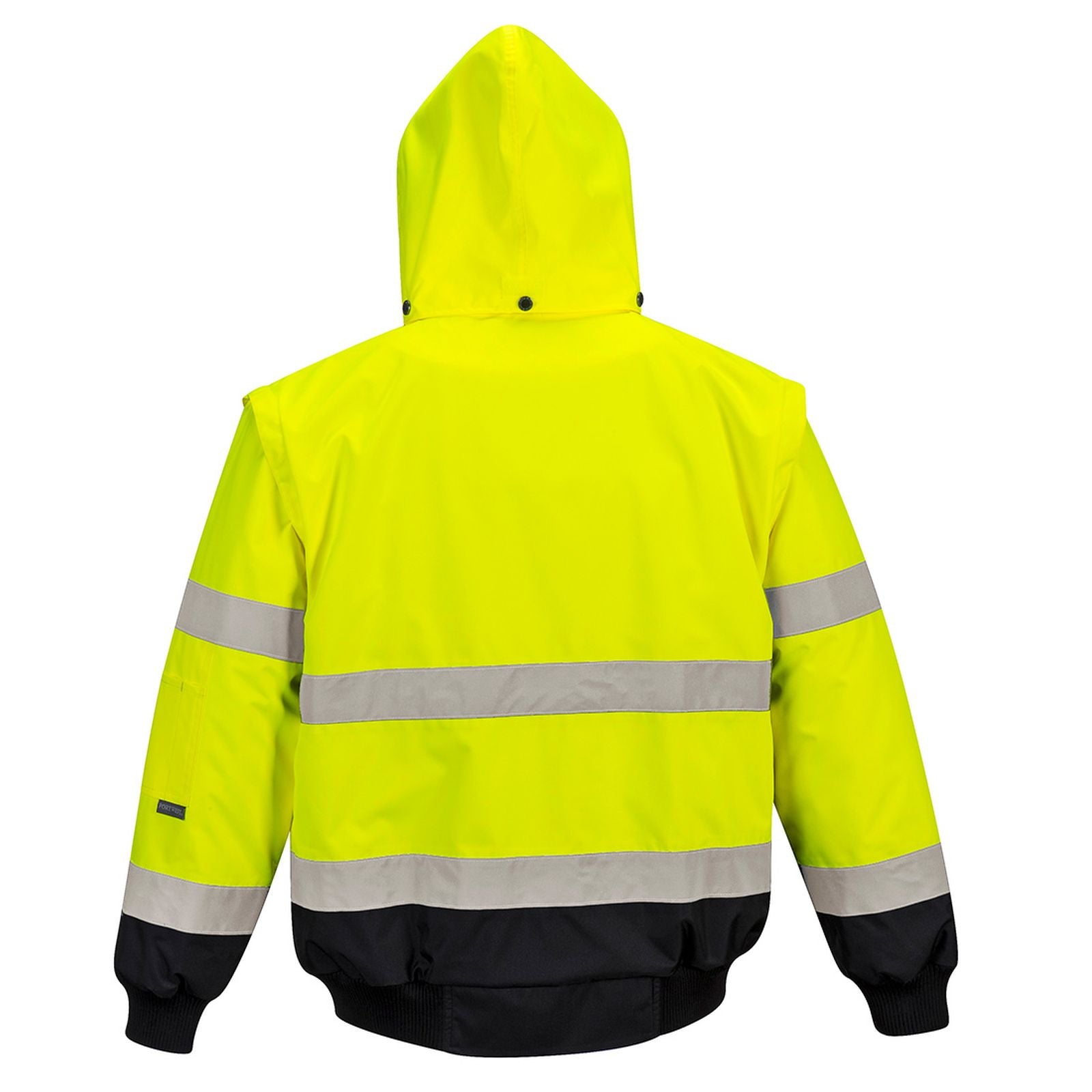 Portwest Jassen C465 HiVis Uitneembare voering- mouwen geel-zwart(YB)