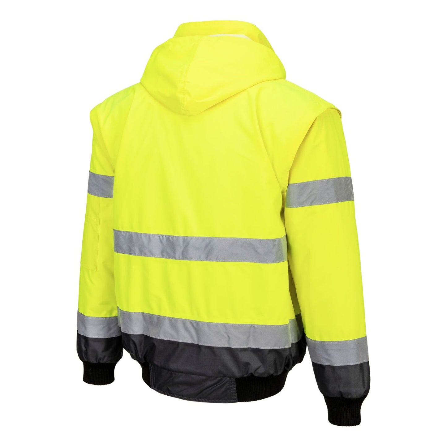 Portwest Jassen C465 HiVis Uitneembare voering- mouwen geel-grijs(YG)