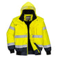 Portwest Jassen C465 HiVis Uitneembare voering- mouwen geel-marineblauw(YN)