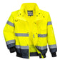 Portwest Jassen C465 HiVis Uitneembare voering- mouwen geel-marineblauw(YN)