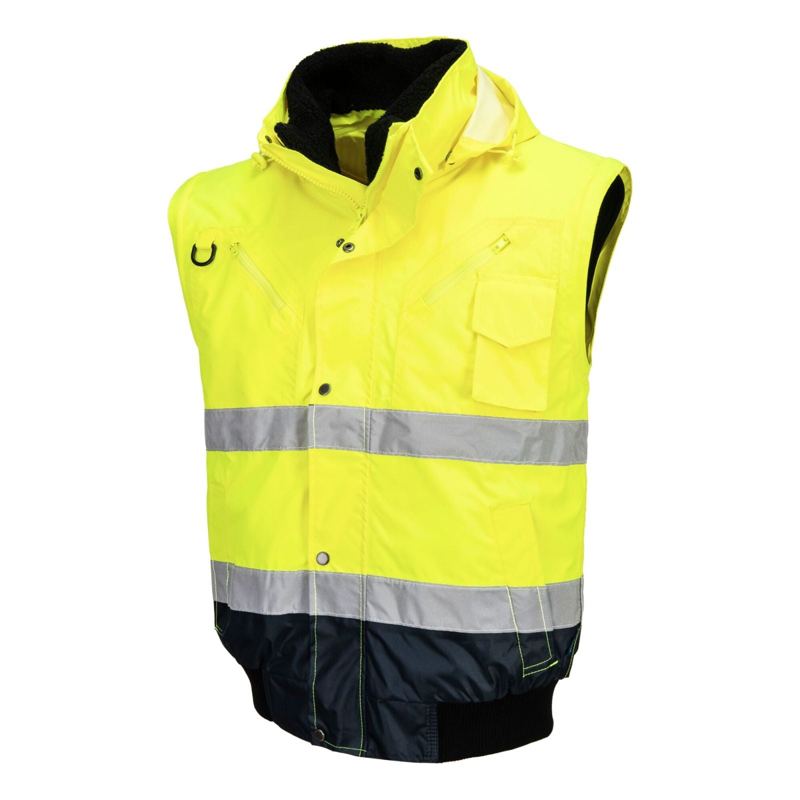 Portwest Jassen C465 HiVis Uitneembare voering- mouwen geel-marineblauw(YN)