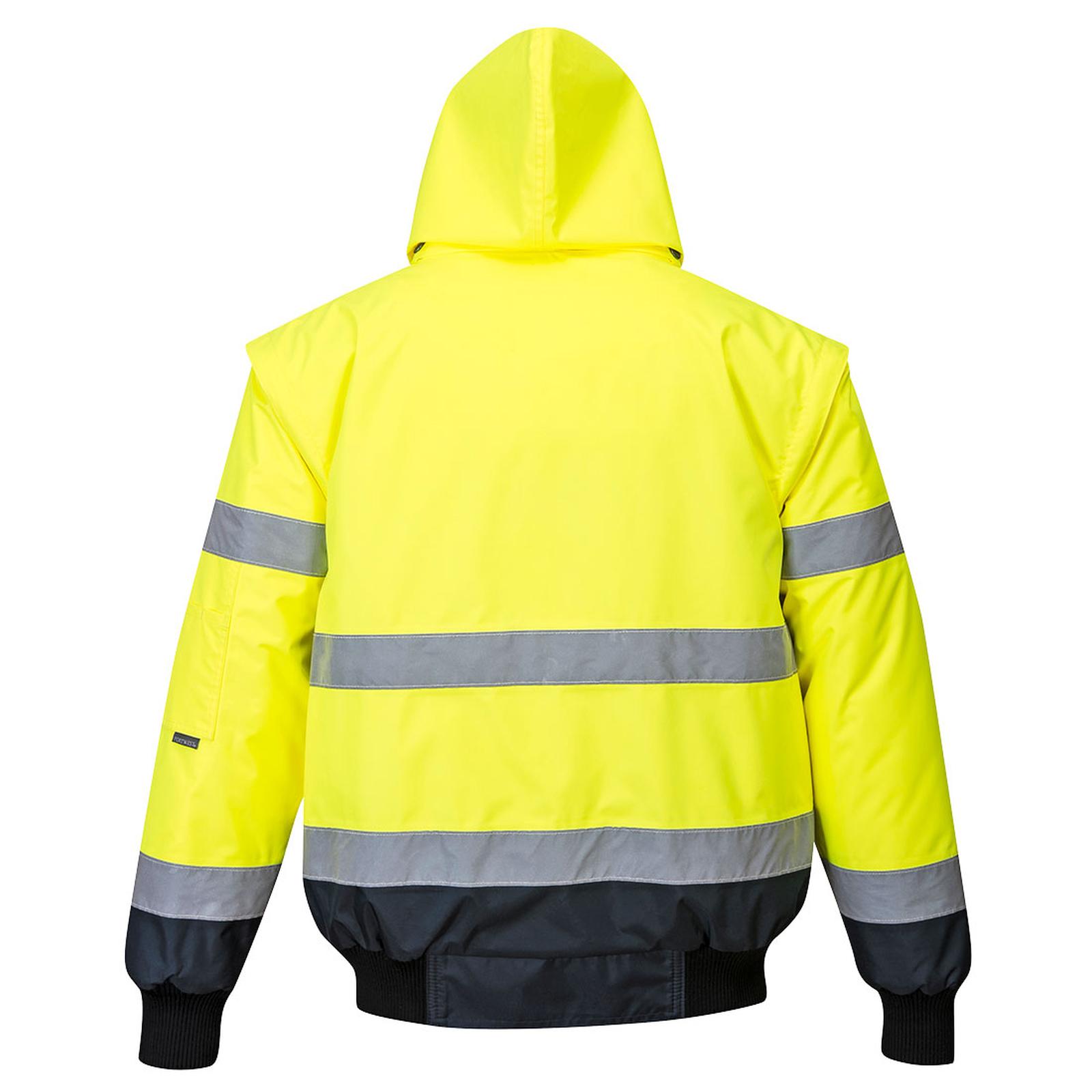 Portwest Jassen C465 HiVis Uitneembare voering- mouwen geel-marineblauw(YN)